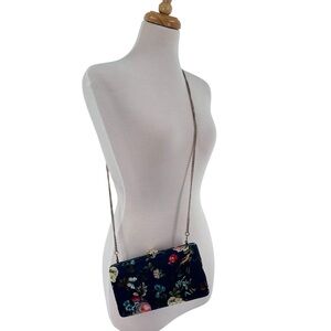 Satin Floral Clutch Crossbody Purse Two the Nines